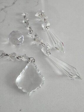 Genuine Glass Crystal Icicle Drops Prism Lot